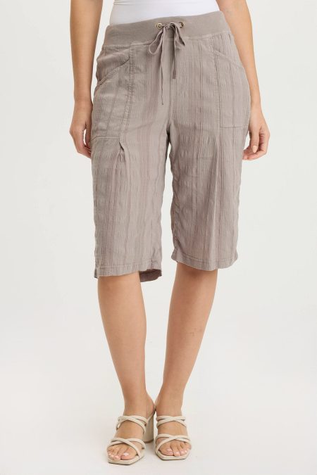 Osbert Textured Gauze Multi-Pocket Bermuda Short