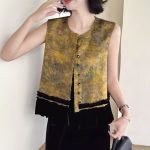 New Chinese style vest women's 2025 new autumn high-end temperament vest with sleeveless top