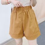 2025 summer brand new fashion casual Korean version A-shaped version thin wide-leg high-waisted home shorts 765